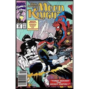 Marvel Comic Marc Spector Moon Knight #20 Newsstand Spider-Man Punisher 1990